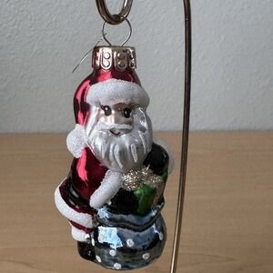 New 2019 Christopher Radko Celebrations Small Christmas Ornament Santa Claus